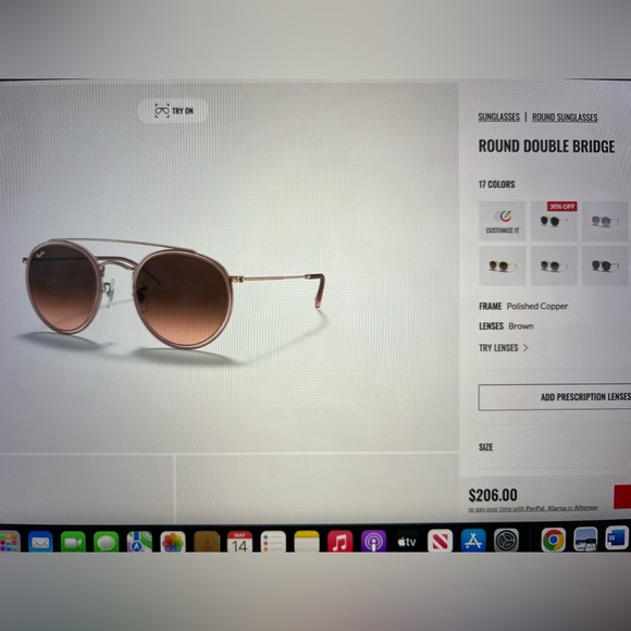 Ray ban round double ridge women’s sunglasses - Picture 1 of 5